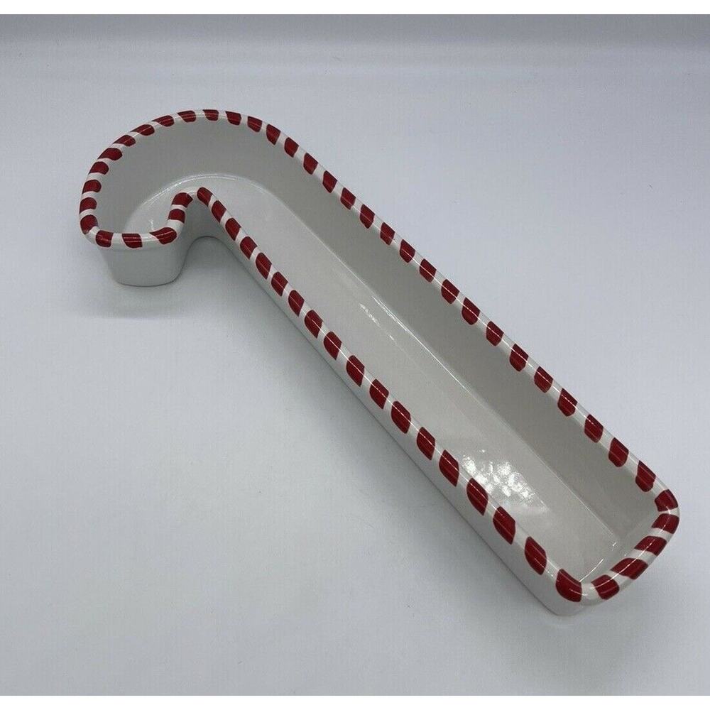 Chantal Candy Cane Dish 13.75” Long 93-CC33